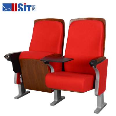 USIT morden folding theater auditorium chairs with swivel table