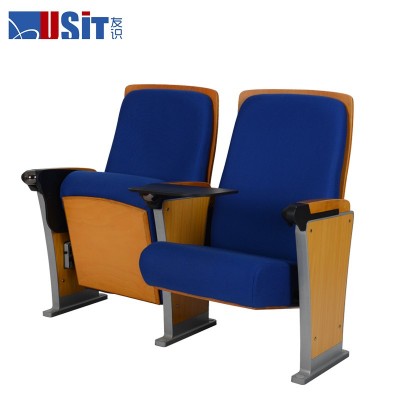 USIT new design auditorium seat with writing table for sale