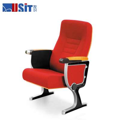 USIT UA-606A cheap theatre type cinema movie chair seat,movie chair for cinema with headrest